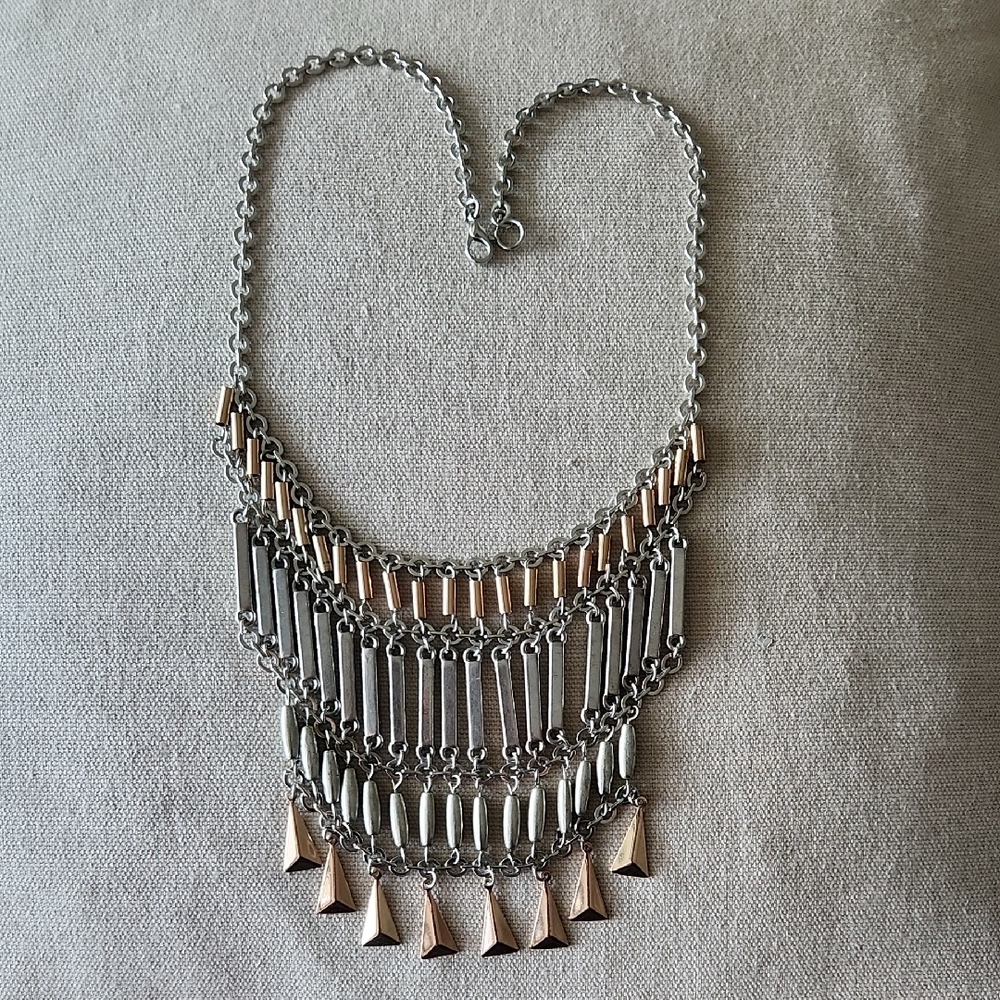 Silver and Rose Gold Layered Necklace